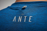 Blue running and training shirt