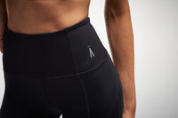 Skin with high rise leggings showing logo