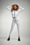 womens white track suit set